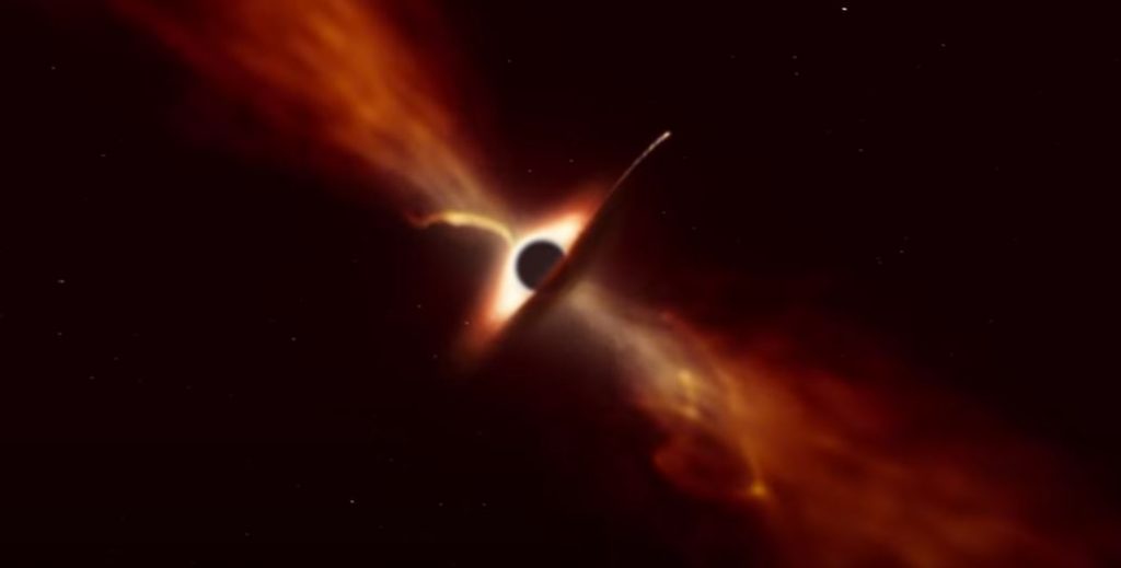 ثقب أسود يبتلع نجم