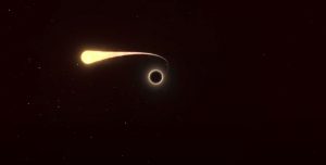 ثقب أسود يبتلع نجم 
