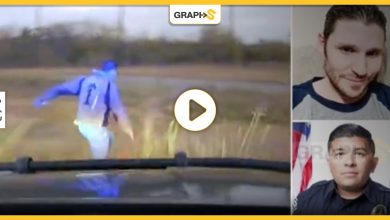 بالفيديو|| لحظة دهس أحد المطلوبين في أمريكا من قبل سيارة الشرطة بعد مطاردة