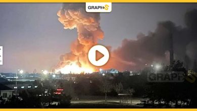 بالفيديو|| صواريخ روسيا تنهال على المباني في مدينة خاركيف وإحداها يدمّر مبنى الشرطة