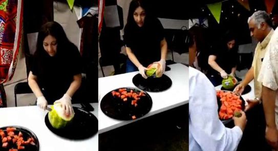 شاهد: فنانة مصرية اعتزلت منذ أعوام وعملت بسوبر ماركت.. آخر ظهور لها وهي تقطع البطيخ