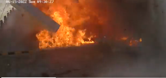 بالفيديو|| انفجار خزانات محطة وقود بالسعودية بسبب الحر الشديد.. كأنّ جهنم نبعت من الأرض