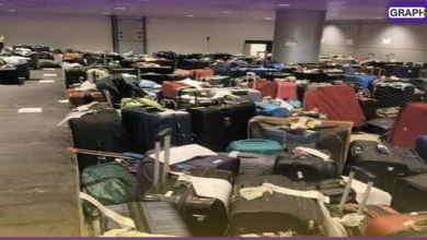 آلاف الحقائب بلا أصحاب على أرض المطار