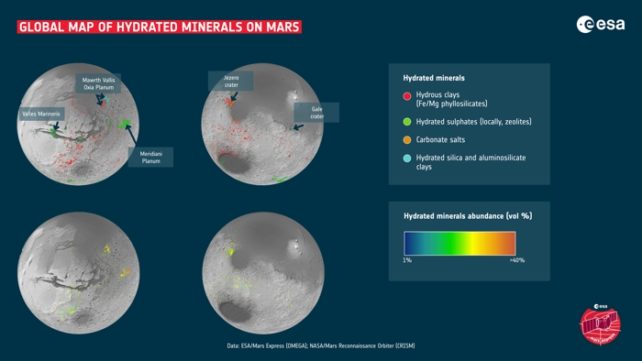 شاهد: الكشف عن خريطة ضخمة توثق آثارا قديمة للمياه على سطح المريخ