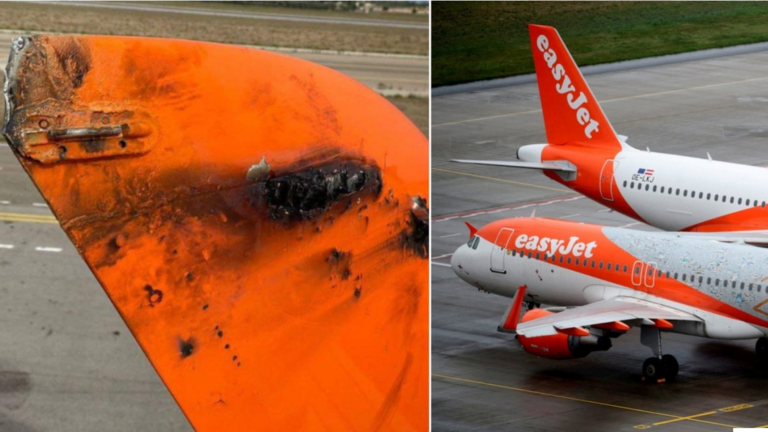 إصابة طائرة إيطالية بصاعقة ما أدى إلى تغيير وجهتها وهي بالسماء -صورة