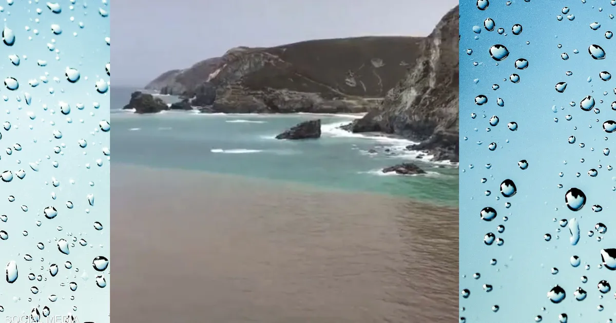 ظاهرة طبيعية غريبة في بريطانيا.. تغير مياه البحر للون غير مألوف - فيديو