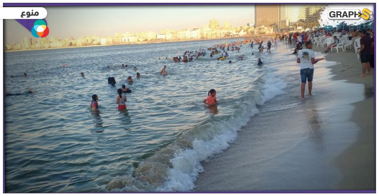 ظهور كائن بحري غامض في شواطئ الإسكندرية -صورة