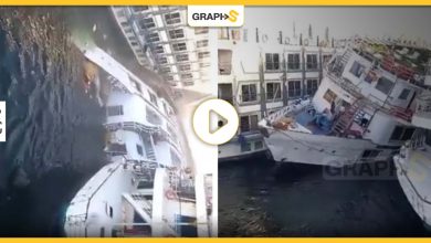 بالفيديو|| لحظة غرق مركب سياحي في مصر ومصادر توضح التفاصيل