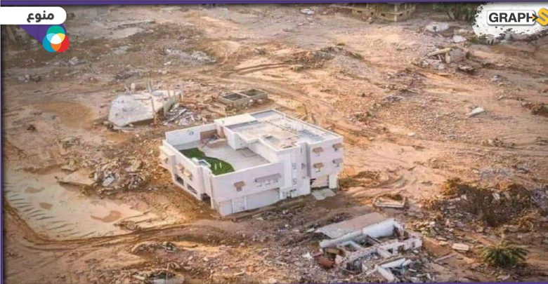 "المنزل المعجزة" في ليبيا لم يتأثر بفيضانات درنة - فيديو