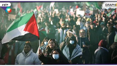 بالفيديو|| سيل بشري دعماً لفلسطين في لندن ومظاهرة أمام منزل بايدن الشخصي بأمريكا